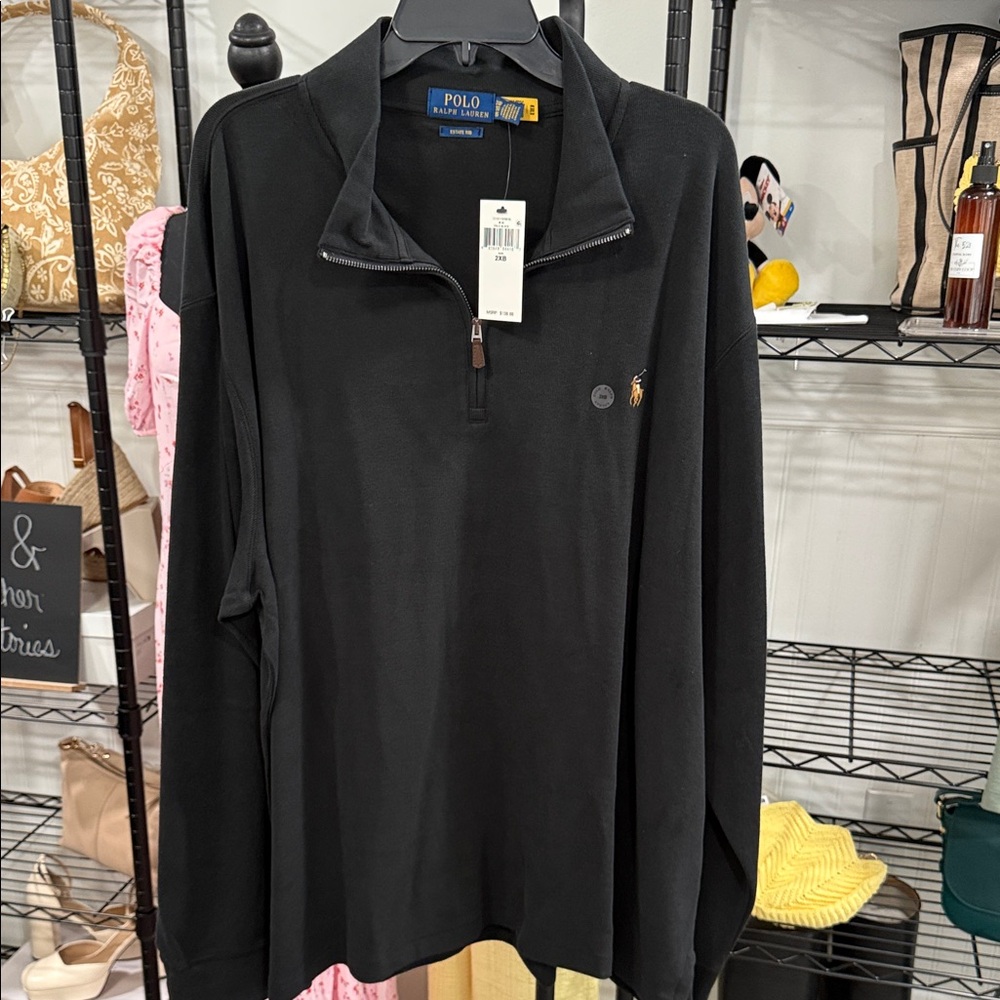Polo by Ralph Lauren Black Zip Up Sweater